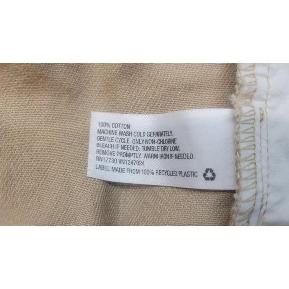 Women's Mid-Rise Straight Leg Pocket Pants - Sandy Liang x Target Khaki 16 - Picture 4 of 9